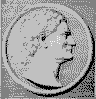 牛顿侧面像，蚀刻版画，1734 年
